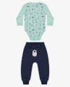 Conjunto Bebê Menino Body e Calça com Bordado ReiRex - Azul-c444b621-73e1-4e50-b2f6-801f65dcd164