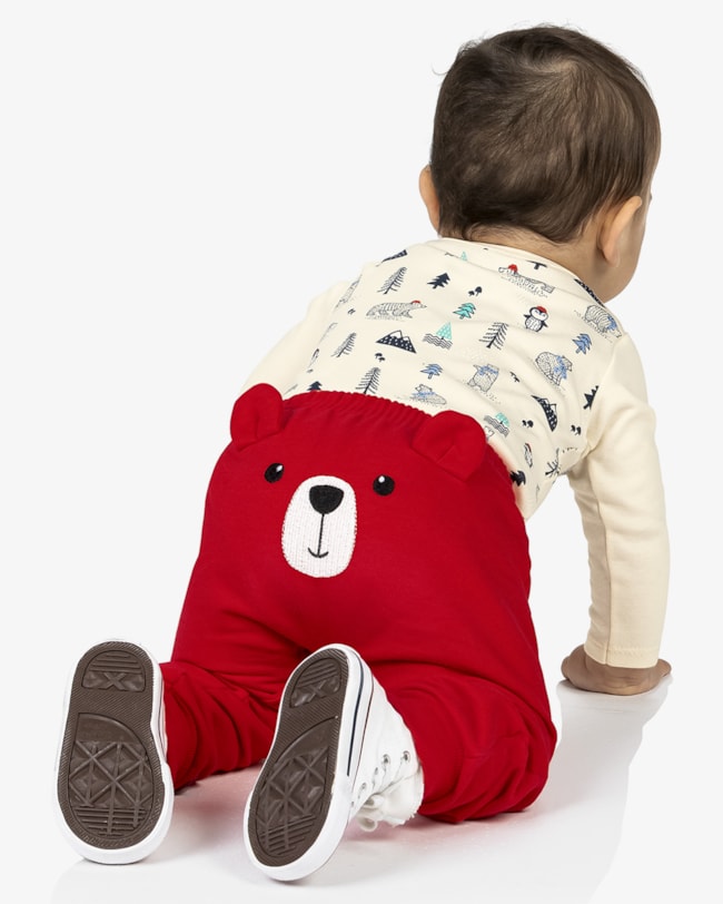 Conjunto Bebê Menino Body e Calça com Bordado ReiRex - Natural-43761a9e-9edc-4b7f-8c41-0ba9839d91c0