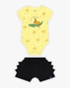 Conjunto Bebê Menino Body Estampado e Bermuda - ReiRex - Pinacolada-85e5f004-d91c-4af6-ab5a-e8c27ed4550a