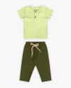 Conjunto Bebê Menino Camisa Gola Padre e Calça - ReiRex - Matcha-2b2b6bbd-a25f-4943-bff6-67e45d948b2b