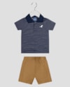 Conjunto Bebê Menino Camisa Polo e Bermuda ReiRex Azul-ad98025c-39f4-4248-ad12-64c7861a4ea9