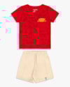 Conjunto Bebê Menino Camiseta e Bermuda - ReiRex - Tomato-3b97af4e-5739-4a50-9301-0b5778c234cb