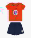 Conjunto Bebê Menino Camiseta Estampada e Bermuda - ReiRex - Carrot-dd7d17bf-2f03-411a-ace3-ed6350a4bb6c
