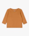 Conjunto Bebê Menino Camiseta Manga Longa e Jardineira - Reirex - Marrom-7c3dba57-ce58-48e2-8c24-0f151598d359