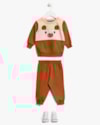 Conjunto Bebê Menino com Blusão Estampa Urso - ReiRex - Deserto-1da48ed0-5b96-422e-8d66-4c6c3943bcac