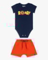 Conjunto Bebê Menino com Body e Bermuda - ReiRex - Oxford-3ba885a5-83fb-4013-92bd-c1385f41ce63