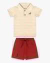 Conjunto Bebê Menino com Polo e Bermuda - ReiRex - Tapioca-263b1d13-8e12-4ee1-9772-e6dde2d59e71