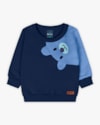 Conjunto Bebê Menino em Moletom com Estampa Interativa - ReiRex - Azul-4208c532-5b55-4bc1-81a2-043c0c4659b1