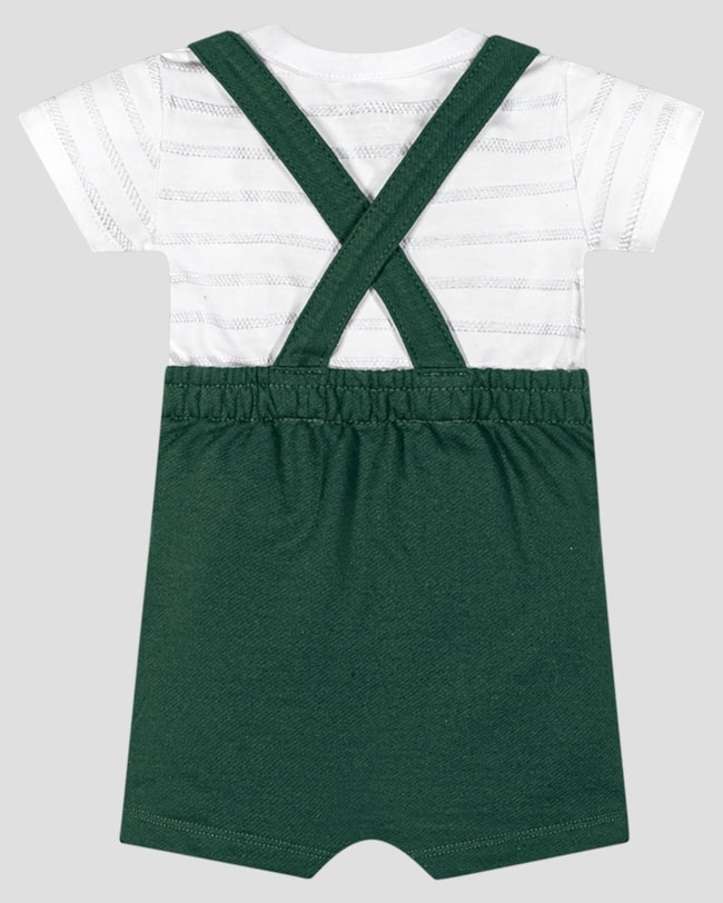 Conjunto Bebê Menino Jardineira e Camiseta ReiRex Branco-068cdab8-12bf-4bfe-be67-5739eb5d8686
