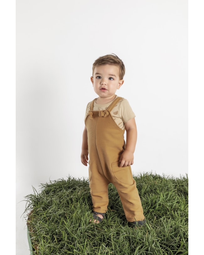 Conjunto Bebê Menino ReiRex Jardineira e Camiseta-f70ae91f-0c12-4ce8-a4c9-9c6837b47d77