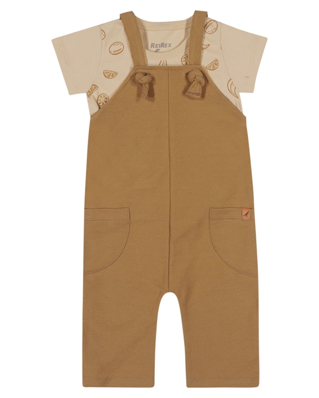 Conjunto Bebê Menino ReiRex Jardineira e Camiseta-9933fc6e-ac11-47a9-b826-c7734aabd0ce