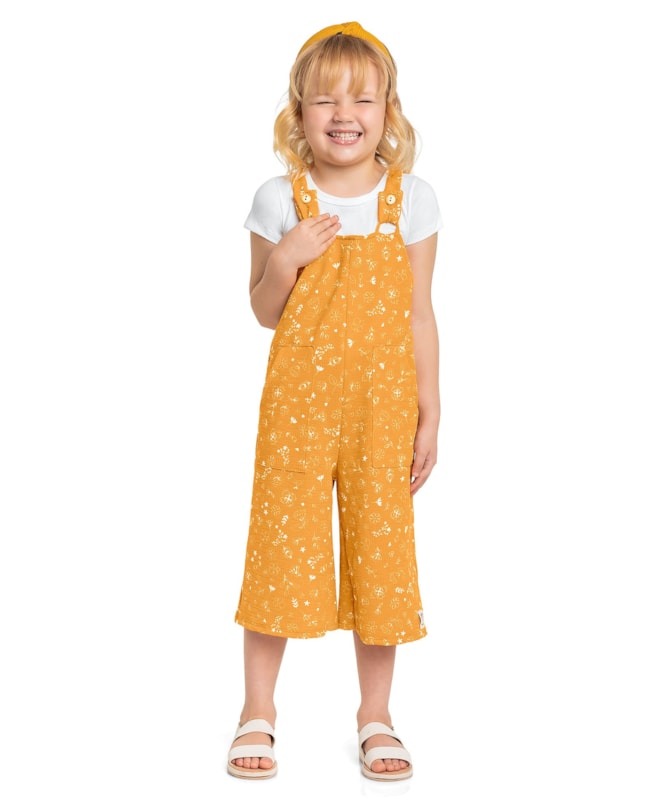 Conjunto Blusa e Jardineira Estampada Menina Kely Kety 01 Natural-26a57dc3-bee9-4711-b90c-918483b68854