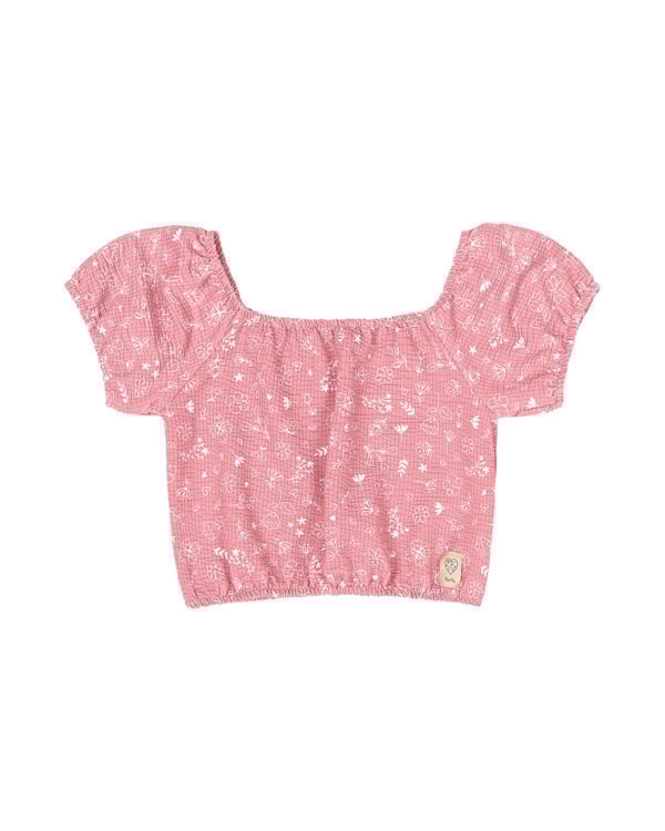 Conjunto Blusa e Shorts Estampado Menina Kely Kety