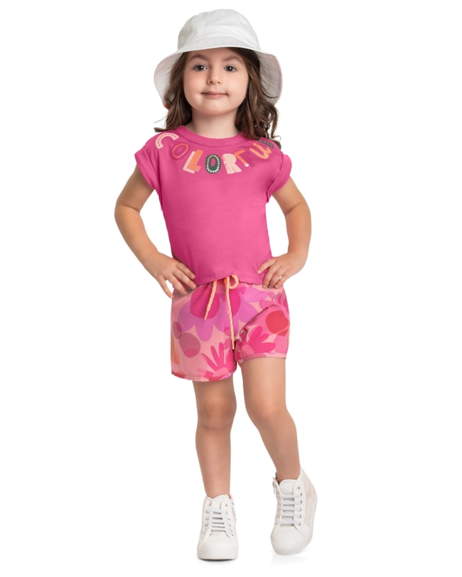 Conjunto Blusa e Shorts Estampado Menina Kely Kety-fcbd7383-0672-4f9b-bcd7-84865498c958