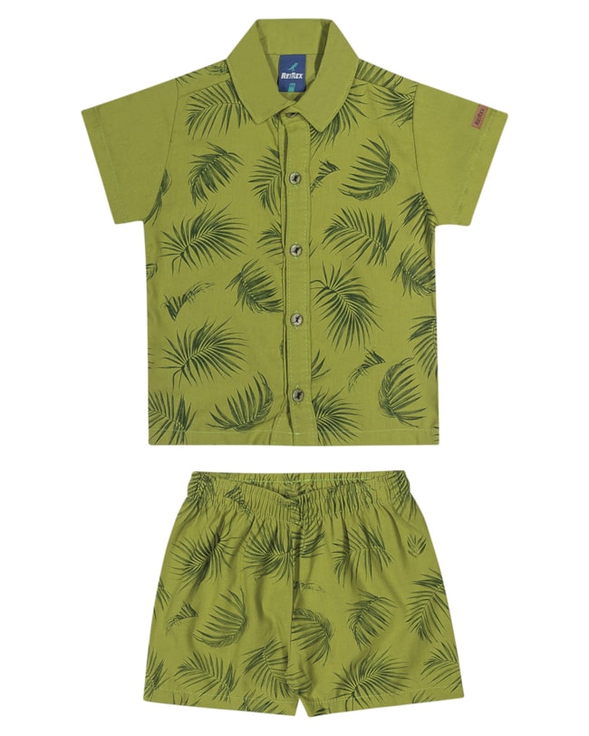 Conjunto Camiseta e Bermuda Estampado Menino ReiRex-5b64a07f-4b52-4ff0-a28e-8a0e04844fc8