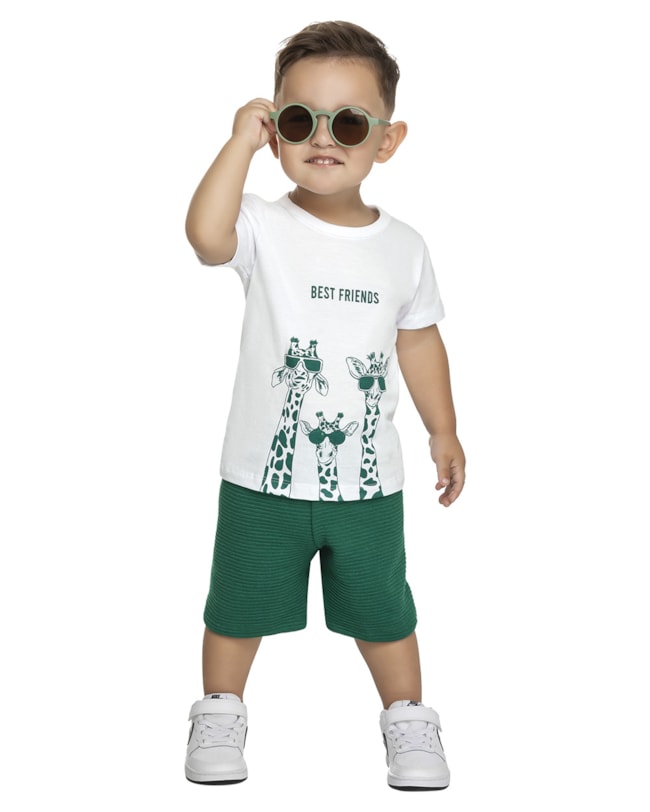 Conjunto Camiseta Girafas e Bermuda Menino ReiRex-7e5c68c5-c51c-4847-95e2-b4917410494e