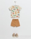 Conjunto Curto Bebê Menino Estampa Animais - ReiRex - Mescla-755112dc-582f-4b0f-9adf-ec0956dc710f