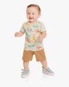 Conjunto Curto Bebê Menino Estampa Animais - ReiRex - Mescla-bf7873d7-4f1c-4bfd-92cc-096c330add2e