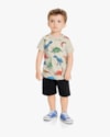 Conjunto Curto Infantil Masculino Estampa Dinossauros - ReiRex - Mescla-2e12142f-583c-4336-8059-9e96e199da4c