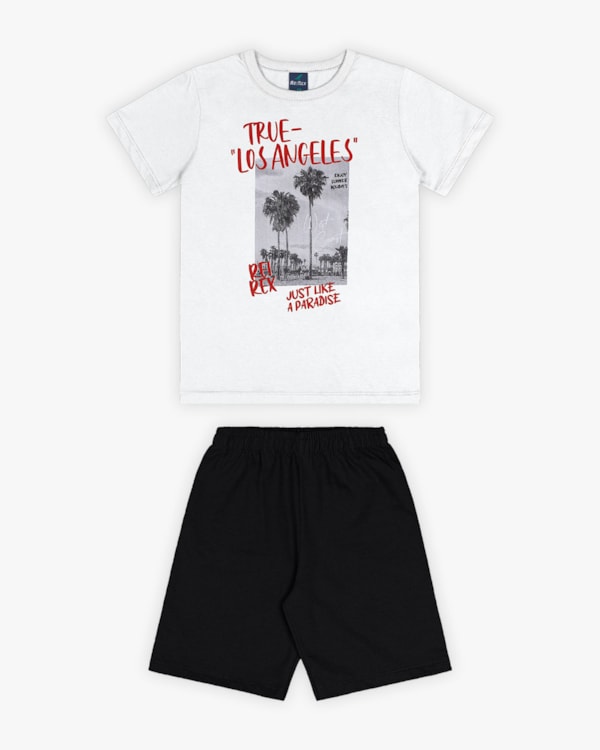 Conjunto Curto Infantil Masculino Estampa