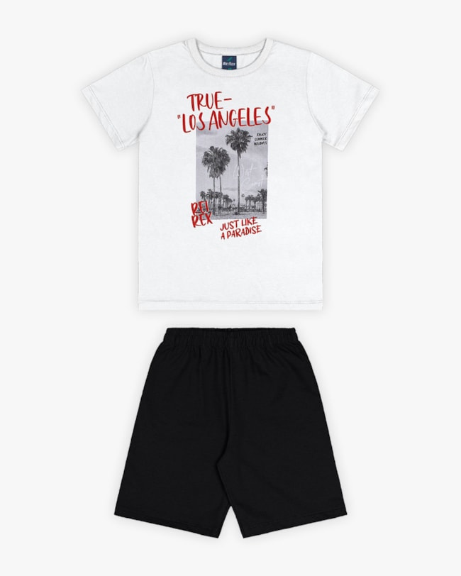 Conjunto Curto Infantil Masculino Estampa 