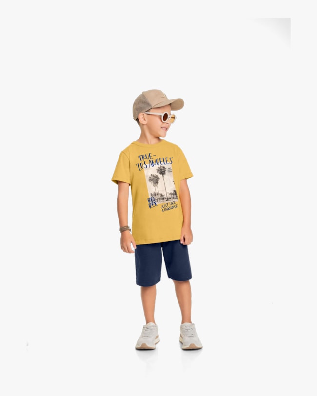 Conjunto Curto Infantil Masculino Estampa