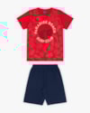 Conjunto Curto Infantil Masculino Estampa Surf - ReiRex - Tomato-5f3da899-6a18-4812-bad2-83d2304df797