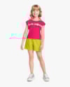 Conjunto Curto Infantil Menina com Estampa Frase - Kely Kety - Cherry-69bb5d90-0744-4c50-8e85-179d8b69b2fa