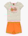 Conjunto Curto Infantil Menina com Estampa Fruta - Kely Kety - Mescla-7ab607e0-c775-433b-814a-ac553df8d29c
