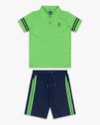 Conjunto Curto Infantil Menino com Camisa Polo - ReiRex - Pistache-df703c4d-f0d2-4d5b-b78c-e19569a36e11