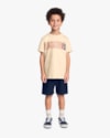 Conjunto Curto Infantil Menino com Estampa Folhagens - ReiRex - Tapioca-79876e3b-781e-4bb3-bea0-12b386318c45