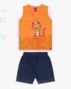 Conjunto Curto Infantil Menino com Estampa Tigre - ReiRex - Nectarine-f43d11cd-acaf-43c3-a8ca-438c2ce3f7d5