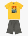 Conjunto Curto Infantil Menino Estampa Los Angeles -ReiRex - Sol-34fefeb1-29c6-4ee5-933f-99f0f3f38c92
