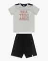 Conjunto Curto Infantil Menino Estampa Skate - ReiRex - Elegance-aa4a0854-bdd4-4018-9a7a-ebf217faf6d8
