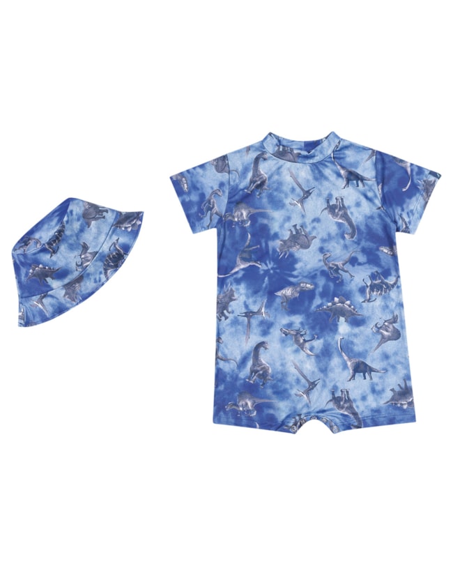 Conjunto de Praia Bebê Menino ReiRex com Chapéu-7434de9b-28aa-4672-8999-83668db8bc83