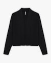 Conjunto Feminino Blusa e Cardigan Canelado - Cereja Rosa - Preto-a34f026f-8564-4893-b30e-9897a8f3cc87