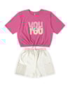 Conjunto Feminino Blusa e Shorts Mãe e Filha - Cereja Rosa- Blossom P-9d4a859a-d84d-45c5-a463-4730b17b75ef