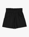 Conjunto Feminino Cropped e Shorts em Moletinho - Cereja Rosa - Preto-15724151-8382-4f26-a60b-efd3f2820054