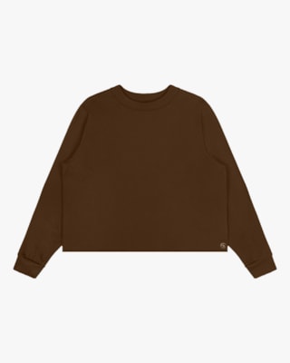 Conjunto Feminino Plus Size em Moletom Cereja Rosa Chocolate