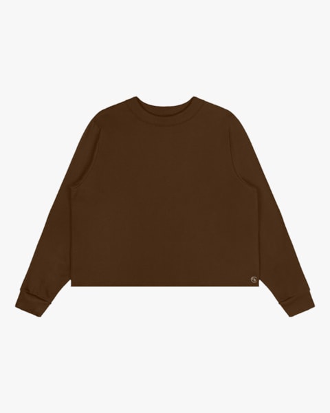 Conjunto Feminino Plus Size em Moletom Cereja Rosa Chocolate