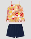 Conjunto Infantil Blusa Alça Fina e Shorts Kely Kety Laranja-1aca9077-07cd-478b-879b-897a56350096