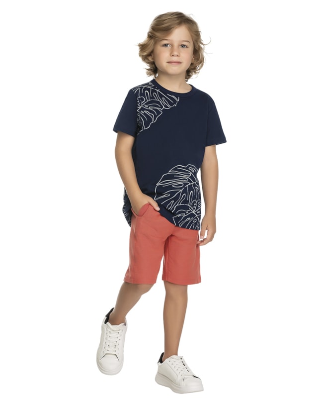 Conjunto Infantil Camiseta e Bermuda Menino ReiRex-3c04dad3-f39f-4f92-ba0d-d93a54f76664