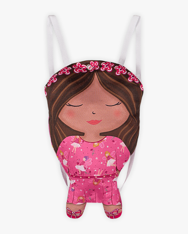 Conjunto Infantil com Vestido e Bolsa Boneca Estampa Fada- Kely Kety - Rosa-38bd625e-d4ba-4d17-af19-45047a485a3c