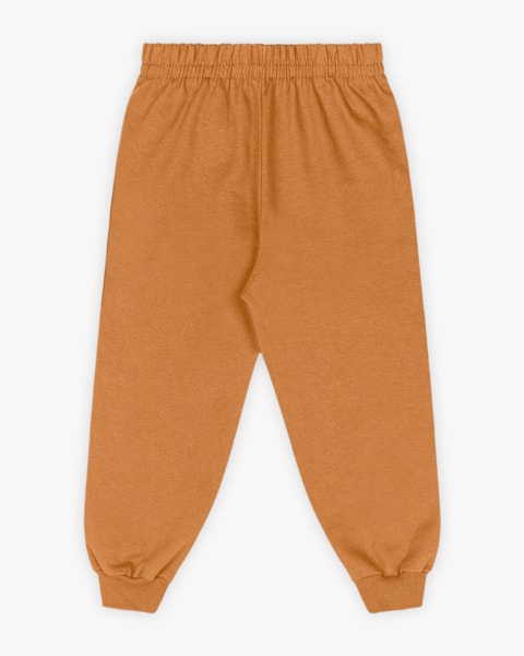 Conjunto Infantil em Moletom com Pelo Teddy - ReiRex - Marrom