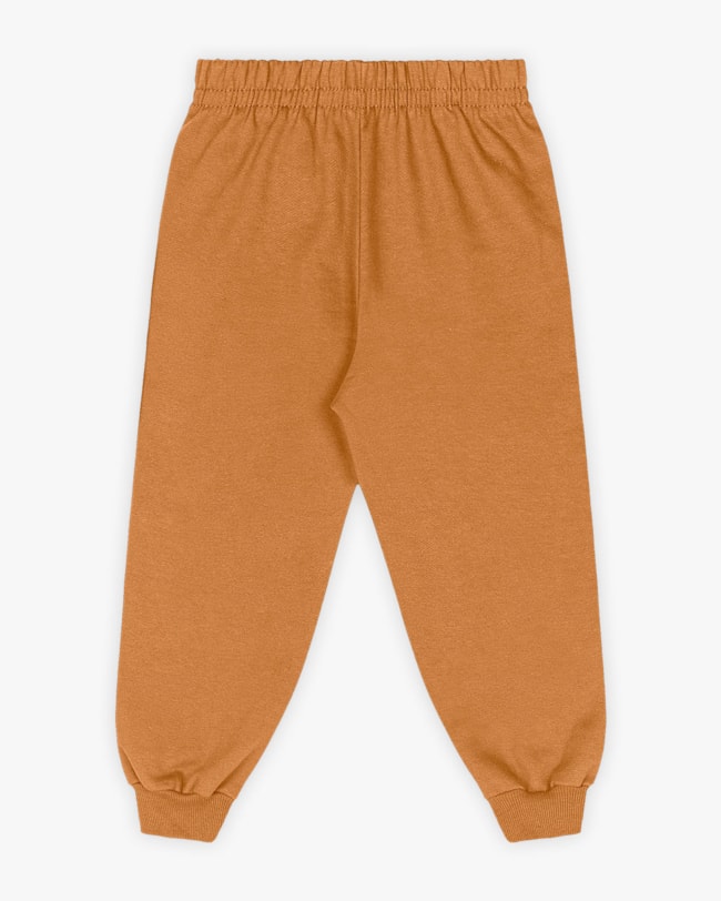 Conjunto Infantil em Moletom com Pelo Teddy - ReiRex - Marrom-80ada1ae-1d26-47bc-a2be-7901deac518a