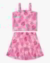 Conjunto Infantil Estampado com Regata e Saia - Kely Kety - Blossom-ba78c418-ac58-480c-912f-d79d871d5a3f