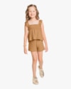 Conjunto Infantil Feminino Blusa com Látex e Shorts - Kely Kety - Capim Dourado-9d5100c8-eac7-4226-bea5-aac76e1bd586