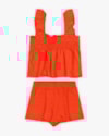 Conjunto Infantil Feminino Blusa com Látex e Shorts - Kely Kety - Carrot-b709083d-b409-48ad-91a3-80a6b7af48a9
