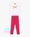 Conjunto Infantil Feminino Blusa e Legging - Kely Kety - Branco-b76d1727-4aab-4856-9313-f8fcf77f0ea2