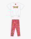 Conjunto Infantil Feminino com Calça Corsário Estampada - Kely Kety - Branco-7fbf1870-c44e-4f37-b321-fd58aac2492f